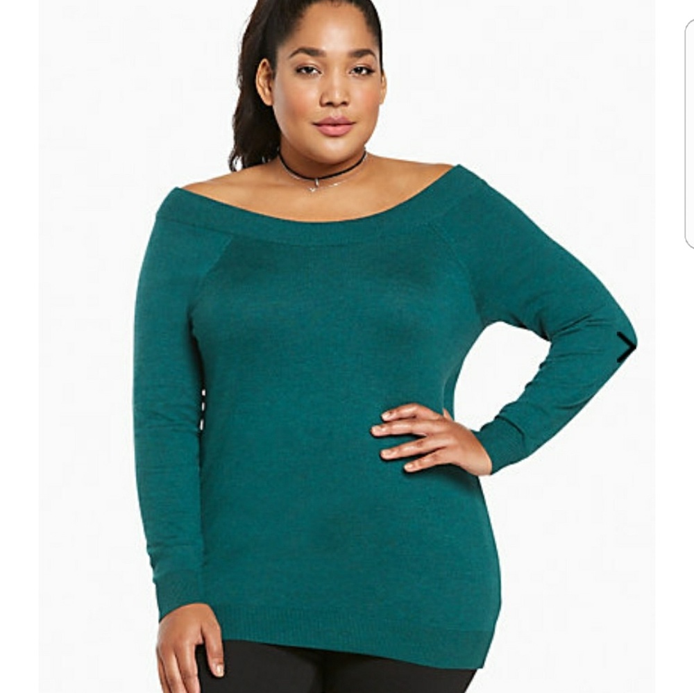 Off the shoulder sweater